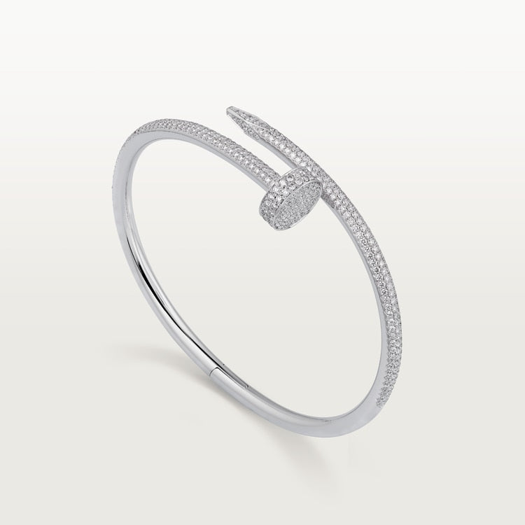 Aimee Nail Bracelet Diamond Paved