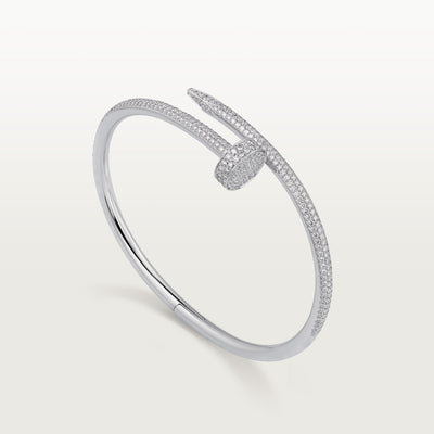 Aimee Nail Bracelet Diamond Paved