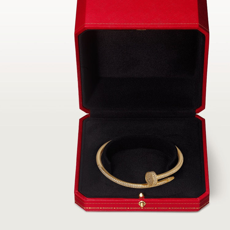 Aimee Nail Bracelet Diamond Paved