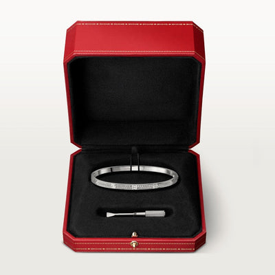 Aimee Thin Diamond Paved Love Bracelet