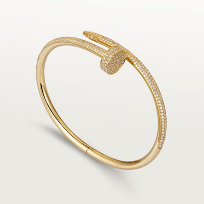 Aimee Nail Bracelet Diamond Paved