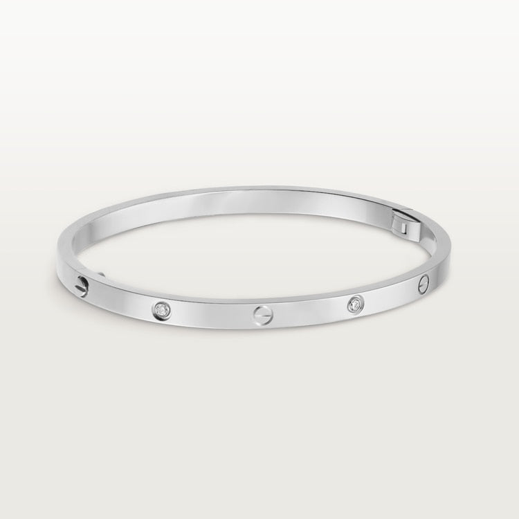 Aimee Thin 4 Diamond Love Bracelet
