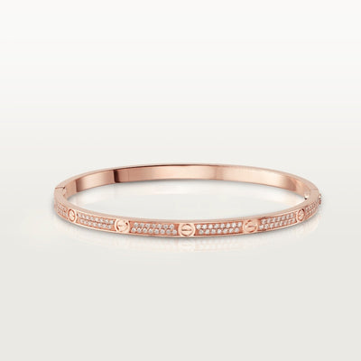 Aimee Thin Diamond Paved Love Bracelet