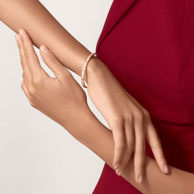 Aimee Thin Diamond Paved Love Bracelet